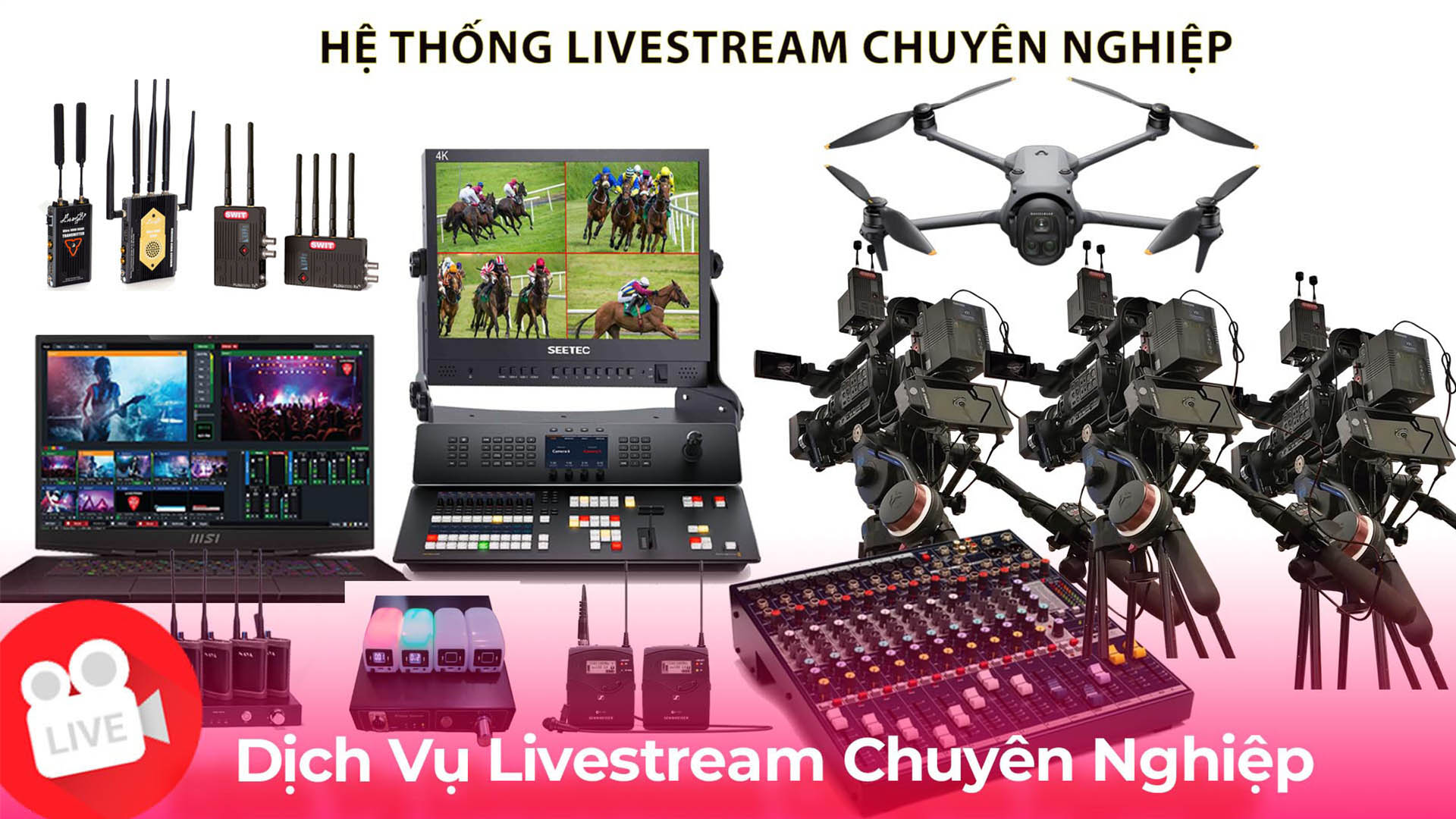 hệ thống dịch vụ livestream